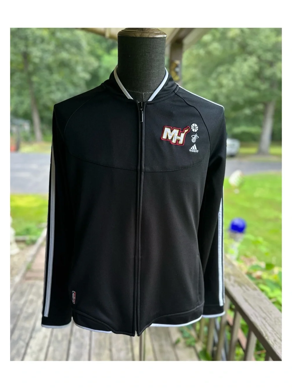 Adidas Miami Heat Basketball Warm Up Jacket 09/2012 Size XL